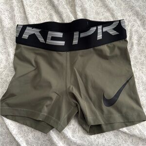 Nike Khaki Green Training Shorts